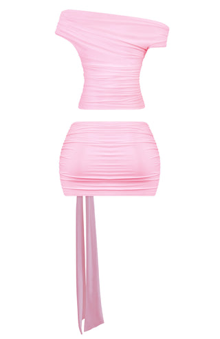 6231/ SS Mini Skirt Set (pink)