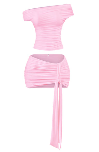 6231/ SS Mini Skirt Set (pink)