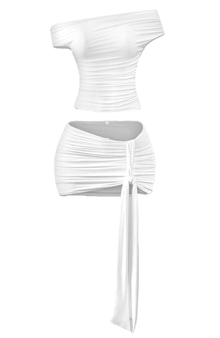 6231/ SS Mini Skirt Set (white)